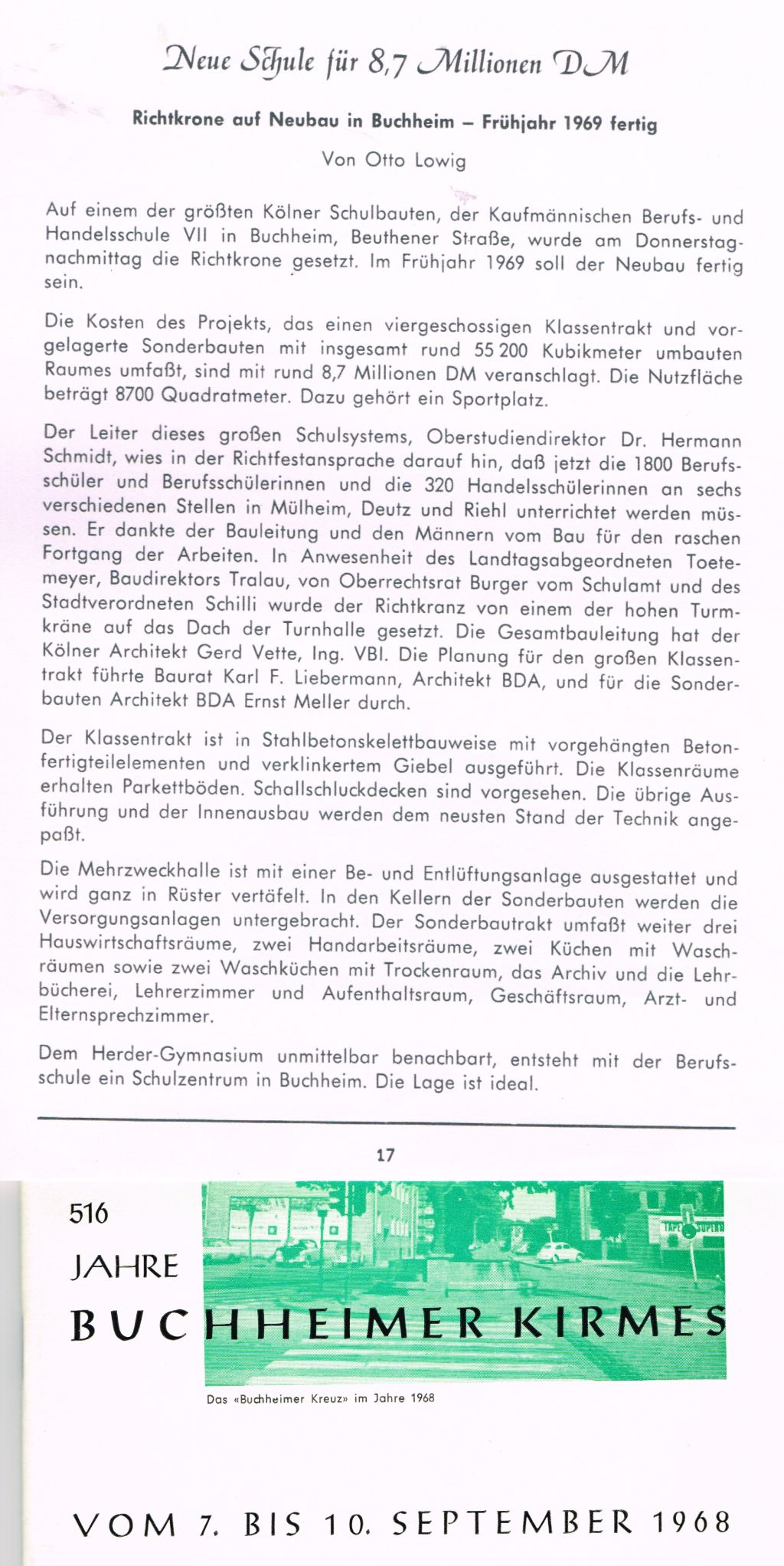 Neubau EGB 1968 Neubau EGB 1968
